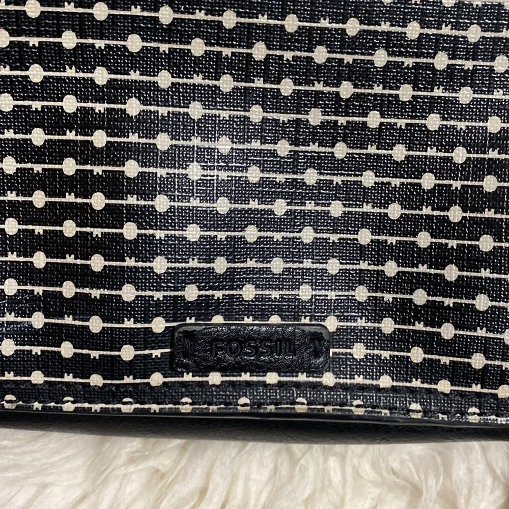 Fossil Campbell Crossbody‎ in Black Stripe